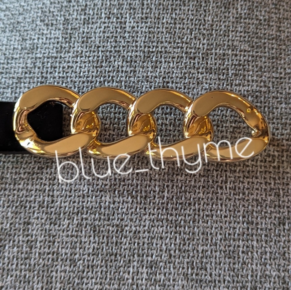 Zara VELVET Chain Link Belt - Picture 5 of 7